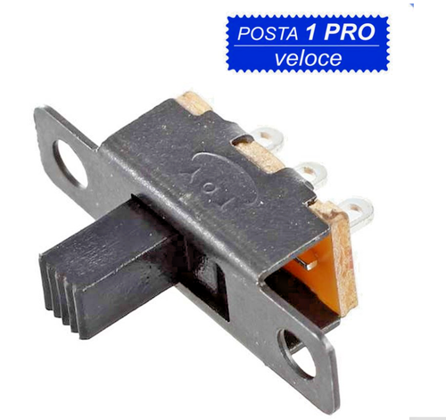 Interruttore A Scorrimento Mini SPDT Nero, Per Progetti Elettronici Fai Da Te, Con Fori Di Montaggio