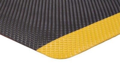 1/8'' Thick Ribbed Rubber Black Matting Remnants Different Size Choose Size.