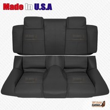 2007 2008 2009 Ford Mustang V6 Rear Bench Bottom Top Leather Cover Dk Charcoal