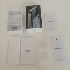 EMPTY BOX with Papers iPhone 4 Black 16GB MC608LL/A Model A1332 Apple 2010 EUC B