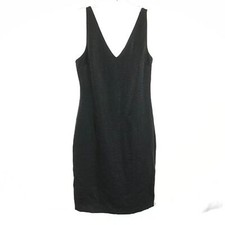 NWT Womens Size 6 Banana Republic Mahogany Brown Crinkle Satin Midi Dress