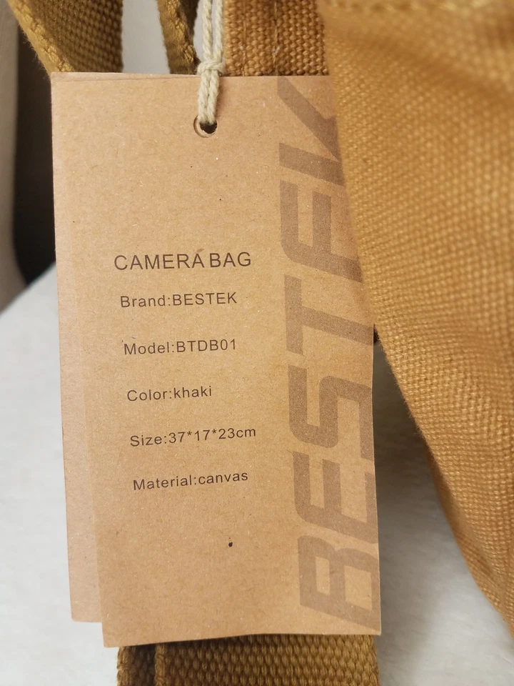 Bestek Messenger Bag Khaki Canvas Camera Bag New with Tag - Image 2 of 3