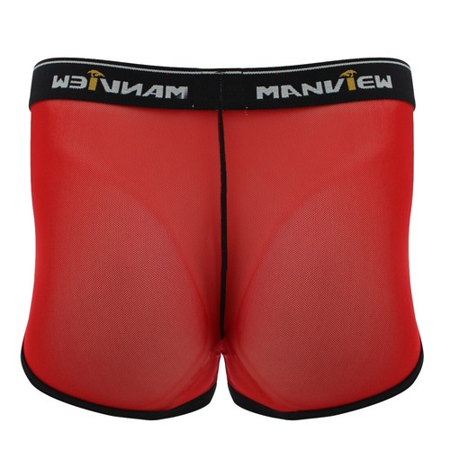 Mens Breathable Mesh Briefs Bulge Pouch Bikini Beach Enhance Underwear Lingerie - Picture 36 of 81
