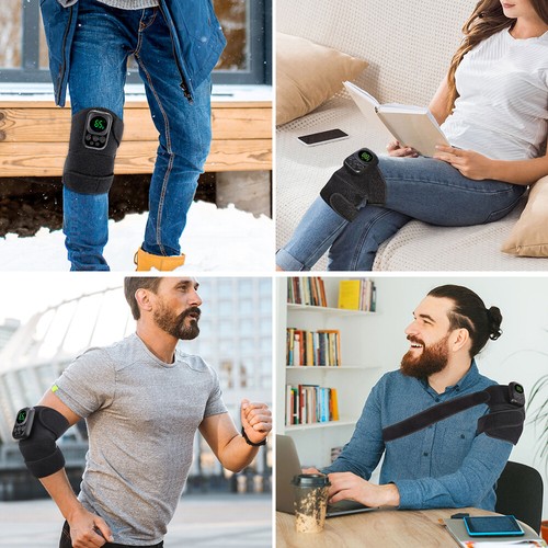 Wireless Control Heated Knee Massager with Vibration for Knee Joint Pain Relief - Picture 16 of 18