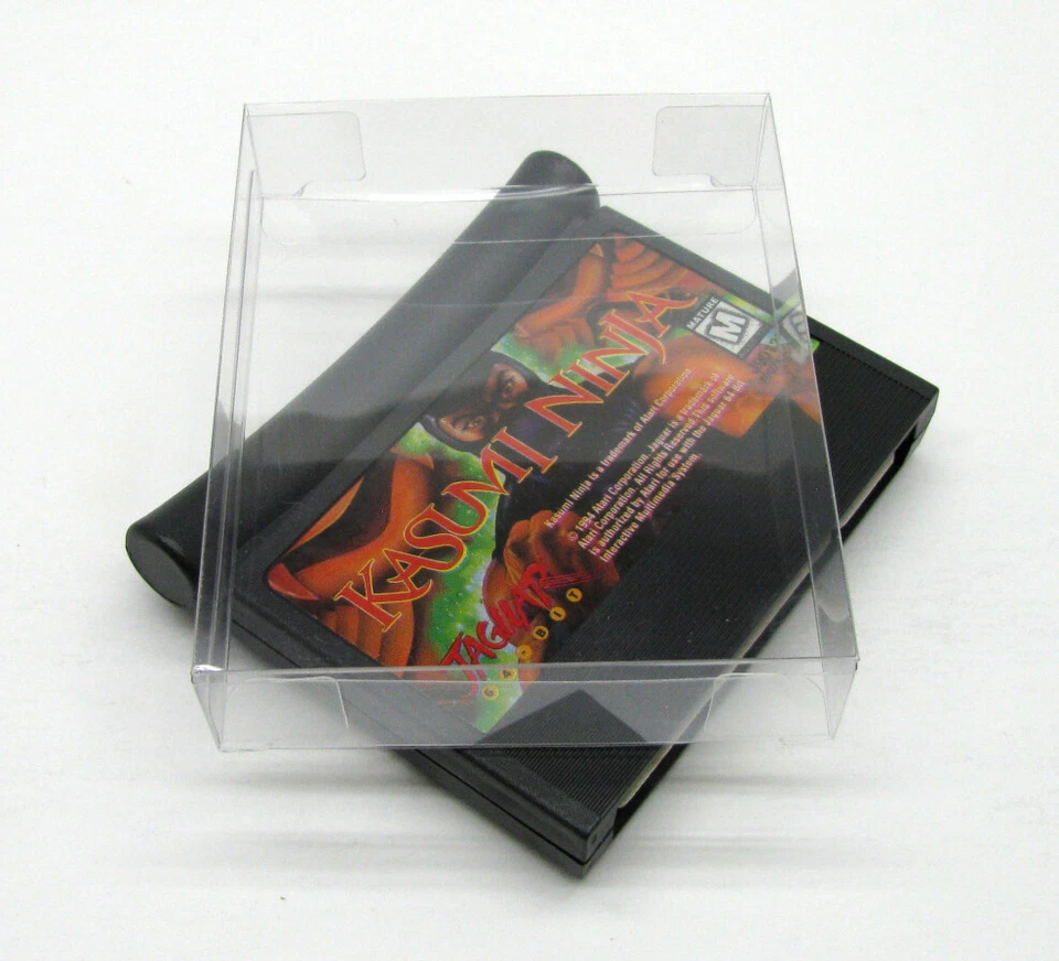 10x FUNDA CAJA PROTECTORA DE PLÁSTICO TRANSPARENTE PARA CARTUCHOS DE JUEGO ATARI JAGUAR Foto 2 de 4
