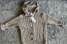NWT 40 OFF SALE Beige Classic Cable Knit Cardigan Girls 3T