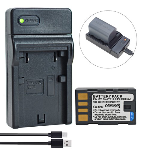 Batteria o caricabatteria per JVC Everio GZ-MG130 GZ-MG330 GZ-HM200 GZ-HM400 BN-VF815 - Foto 5 di 41