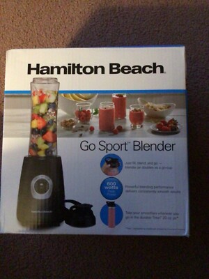 New Factory Sealed  Hamilton Beach Go Sport Blender, 600 watt - Black