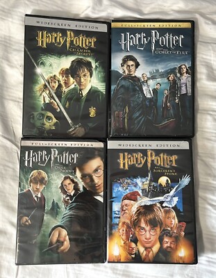 Warner Brothers Harry Potter 4 Film Collection DVD Phoenix Stone Goblet Chamber