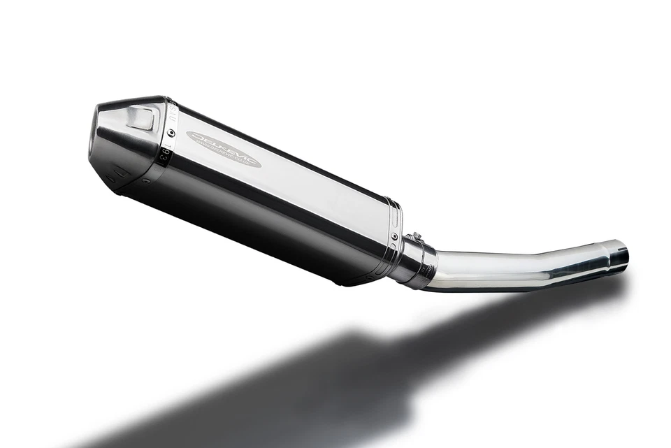 Silenciador de escape tri-oval aço inoxidável Yamaha YZF-R6 1998-2002 Delkevic 13"  - Imagem 2 de 4