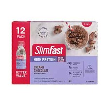 SlimFast Ready to Drink Meal Replacement Shakes, 11 fl oz, 12 Count Exp 2/2025