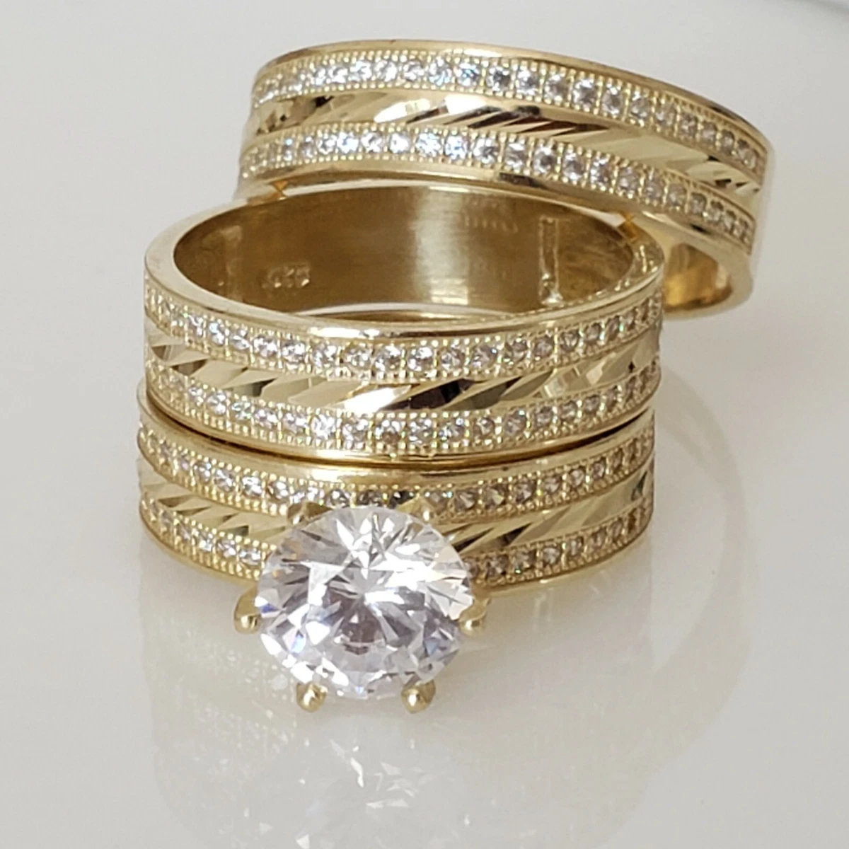Gold round ring sale