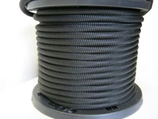 1/4" 1000 ft Bungee Shock Cord Black Marine Grade Heavy Duty Shock Rope Tie Down