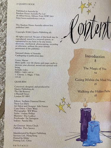 More Spells Sequel- book of spells hardcover Marian Green 2001 Witchcraft Magic - Picture 3 of 10