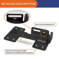 Flip Latch Lock,90 Degre Heavy Duty Gate Latch with Padlock Hole,Safety Door ...