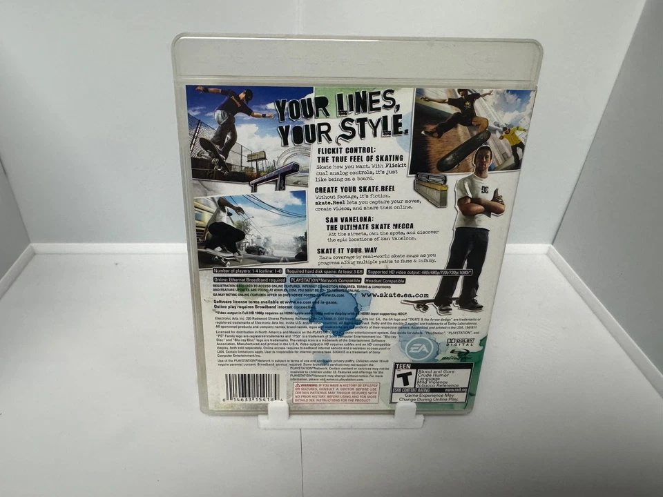 Skate (Sony PlayStation 3) CIB Game case Manual | Tested & Fast Shipping - Image 2 of 4
