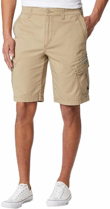 UNIONBAY Men's Relaxed Fit Flex Waist Cargo Short, Grain, 34