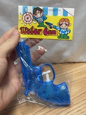 Vintage Blue Squirt Gun Water Revolver NEW OLD STOCK 1960/70s NOS