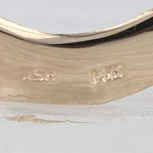 0.88ctw Tanzanita Diamante Soporte Cinta Colgante 14k Oro Amarillo - Imagen 4 de 4