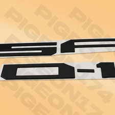 Black Tailgate Insert Letter For 2018-2024 F-150 Emblem ABS 3D Decal Stickers
