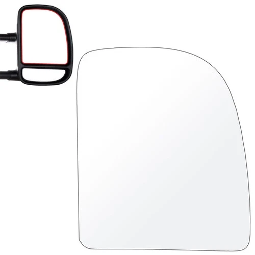 Upper Towing Mirror Glass for Ford E-150 E-250 E-350 E-450 Passenger Right Side