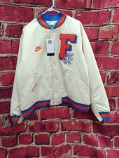 Nike Florida Gators Therma-Fit Jacket Cream Blue Orange Size XL