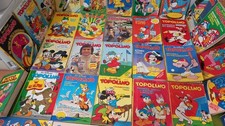 LOTTO VINTAGE 32 FUMETTI TOPOLINO ANNI '80 + BRACCIO DI FERRO OMAGGIO 