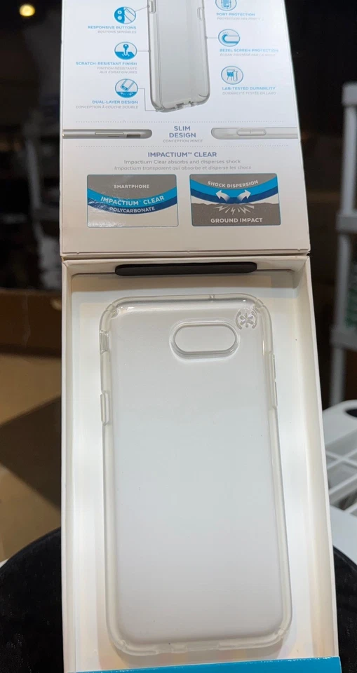 Speck Products Presidio Clear Cell Phone Case for Samsung J3 (2017) - Clear, New - Image 2 of 3