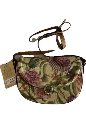 Patricia Nash Leather Valledoria Seashell Crossbody Purse, Shoulder Bag NWT