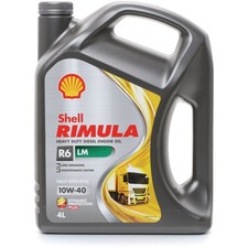SHELL Rimula R6 LM 4L 10W-40 Motor&ouml;l E4 E6 E7 E9 CI-4 MB228.51 MTU-3.1