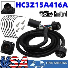 7-pin Trailer Wiring Harness W Connectors For Ford F-250 F-350 Gmc Chevy Ram Us