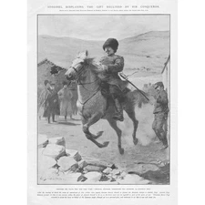 RUSSO JAPANESE WAR General Stessel Exhibiting his Charger - Antique Print 1905