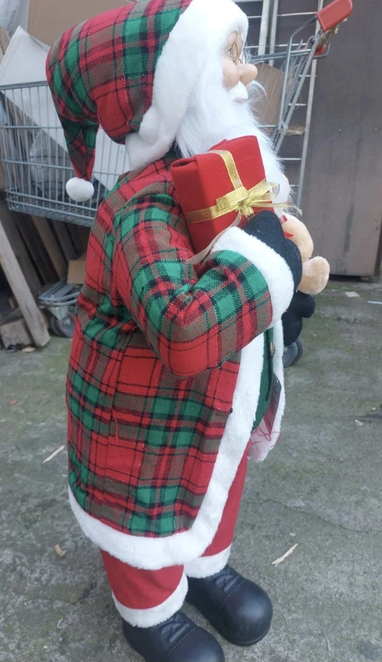 Babbo Natale  ALTEZZA 90 Cm MOVIMENTO E Musica - Immagine 2 di 2