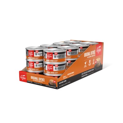 Original Entree in Bone Broth Wet Cat Food, WholePrey Ingredients, 3 oz (Case...