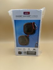 ION Audio Magnet Rocker Portable Water Resistant Bluetooth Speakers 2 Pack New