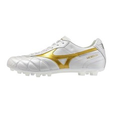 MIZUNO Soccer Cleats MORELIA 2 JAPAN AG Super White Pearl /Gold P1GA260350 tom12