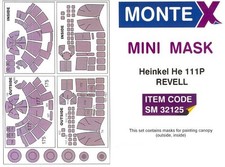 Montex 1/32 HEINKEL He-111P CANOPY PAINT MASK Revell