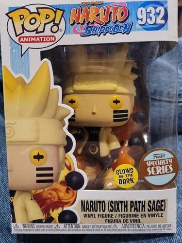 Funko #932 NARUTO (SIXTH PATH SAGE,) GLOWS IN DARK FREE SHIP LOWER 48 STATES