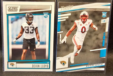 Devin Lloyd Jacksonville Jaguars lot of 2 2022 Panini Rookie RC Cards