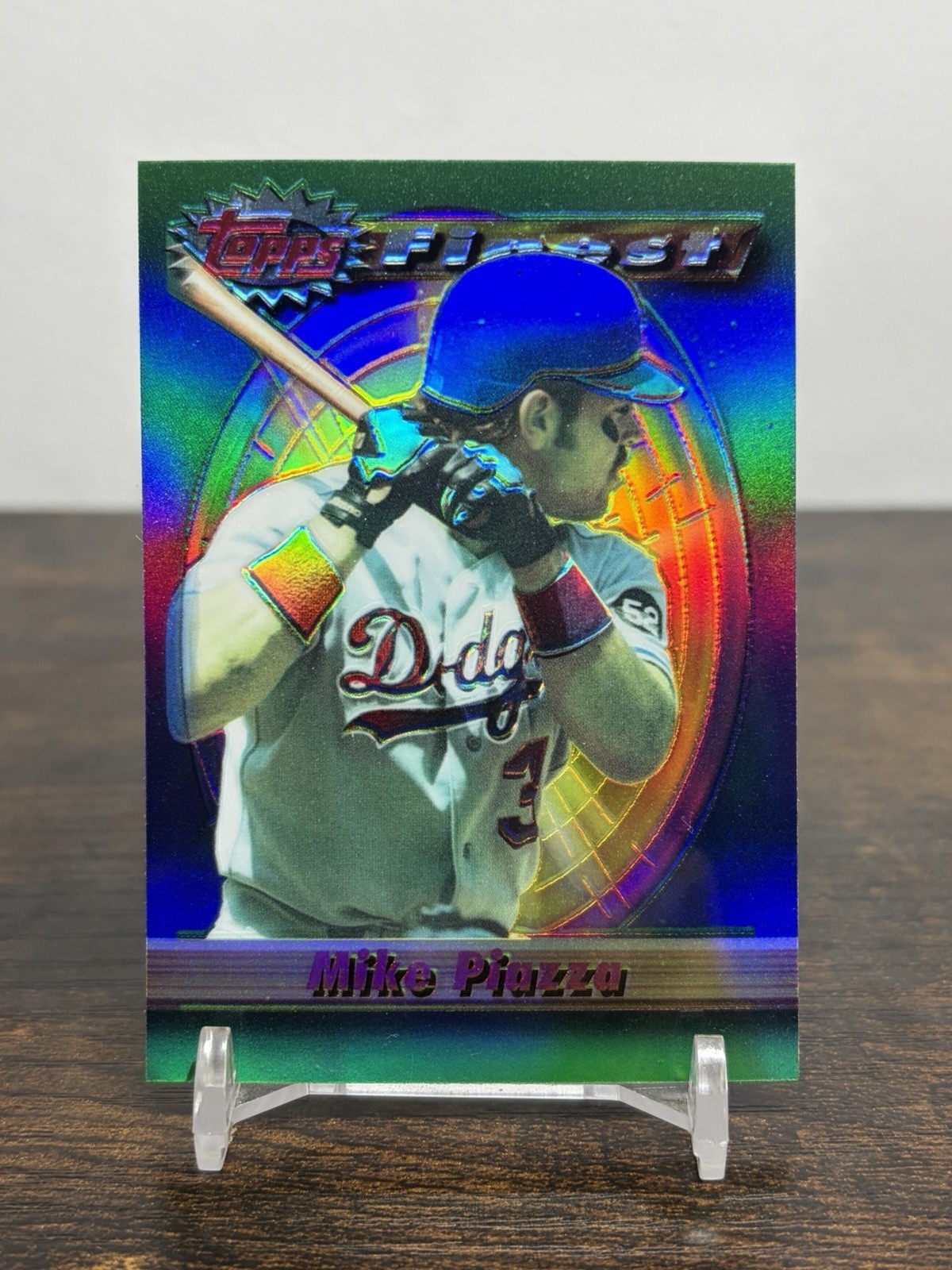 1994 Mike Piazza Topps Finest Refractor #1 Card