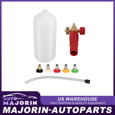 #ad Heavy Duty Foam Cannon Professional Car Wash Pressure Washer 1 4quot; 5 Nozzle Tips $20.54