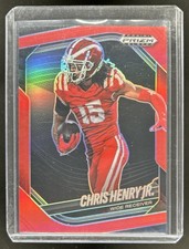 2025 Panini Prizm Black Chris Henry Jr. Prospects Red #/299