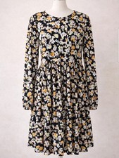 New look size 10 maternity black floral dress