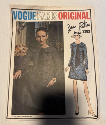 5 Vintage Vogue Original Sewing Patterns Paris, Couture Designers - Picture 3 of 7