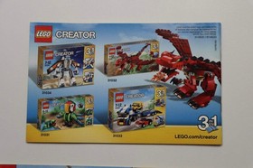 LEGO&reg; 31035 Creator 3 In 1 Beach Hut Instruction Manuals Only!