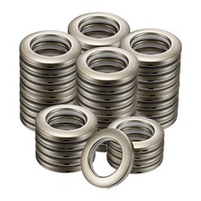 50-Pack Curtain Grommets, 1-9/16" 40mm Inner Diameter Plastic Curtain Rings ...