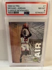 1993-94 Fleer Ultra Michael Jordan AIR #7 PSA 8 Chicago Bulls Basketball Card