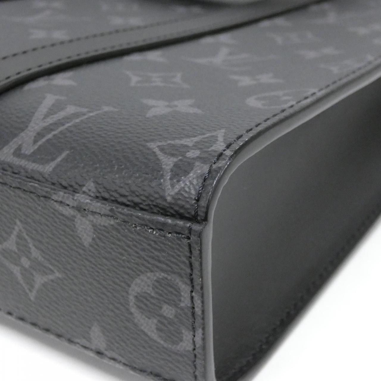 Authentic LOUIS VUITTON Monogram Eclipse Sac Pla … - image 3