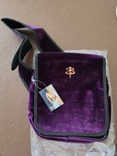 Buffy the Vampire Slayer Purple Velvet Crossbody Backpack Bag *NEW*