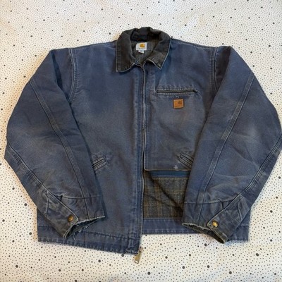 Carhartt Blanket Lined Detroit Jacket J97 DPB Mens XLT Dark Petrol Blue